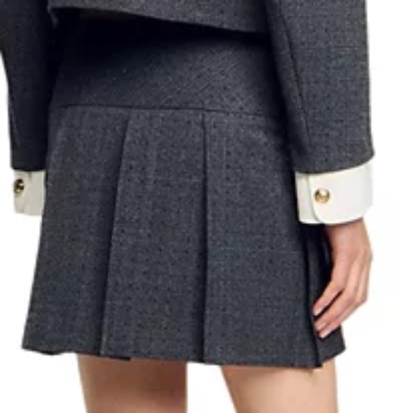 Rennes Mini Rhinestone Suit Skirt - Picture 2 of 6